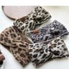 Soft Cross Headband High Elasticity Turban Headwrap Leopard Print Headband  Winter Season
