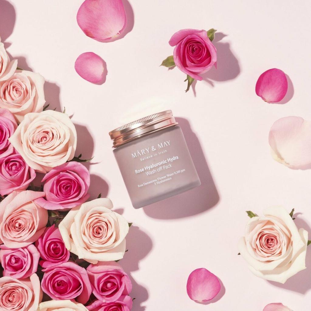 Mary&May Rose Hyaluronic Hydra Wash Off Pack 125g