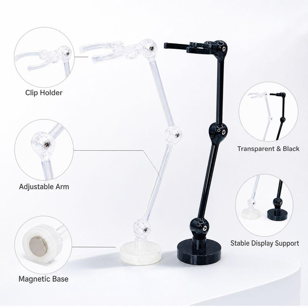 Adjustable Joints Model Support Stand Magnetic Base Robot Model Stand  Model Display
