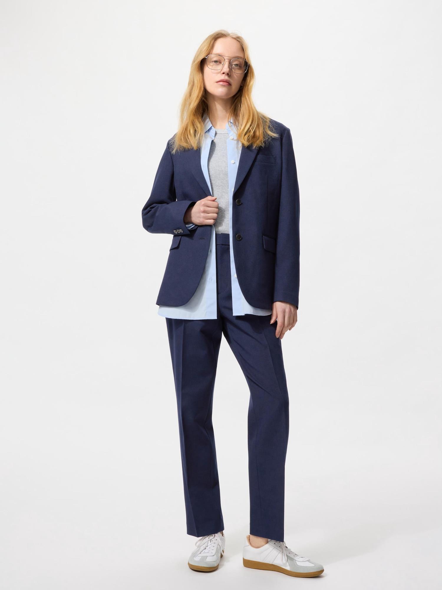 

Uniqlo Japan Impressive Slim Pants Standard Length 70 72 Cm Can Be Set Up 69 NAVY/XL