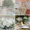 Artificial Plastics Flower Gypsophila Outdoor Garden Yard Home Room Table Wreath Wedding Bridal Bouquet DIY Gift Ornaments Cheap