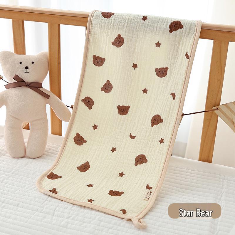 Four-Layer Pure Cotton Baby Crepe Towel: Class A Gauze Face Washer