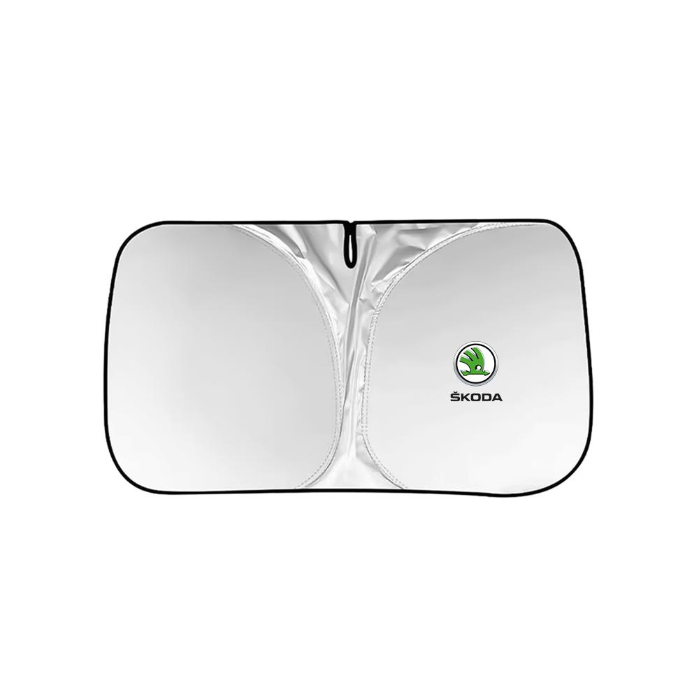 Capa Protetora de Sol para Para-brisa de Carro Impermeável Protetor Para-sol Dianteiro de Automóvel para Skoda Octavia Kodiaq Fabia Superb 3