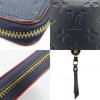 Used LOUIS VUITTON Purse Zippy wallet M62121 Monogram Ann Platt Marine Rouge Navy Zip Around