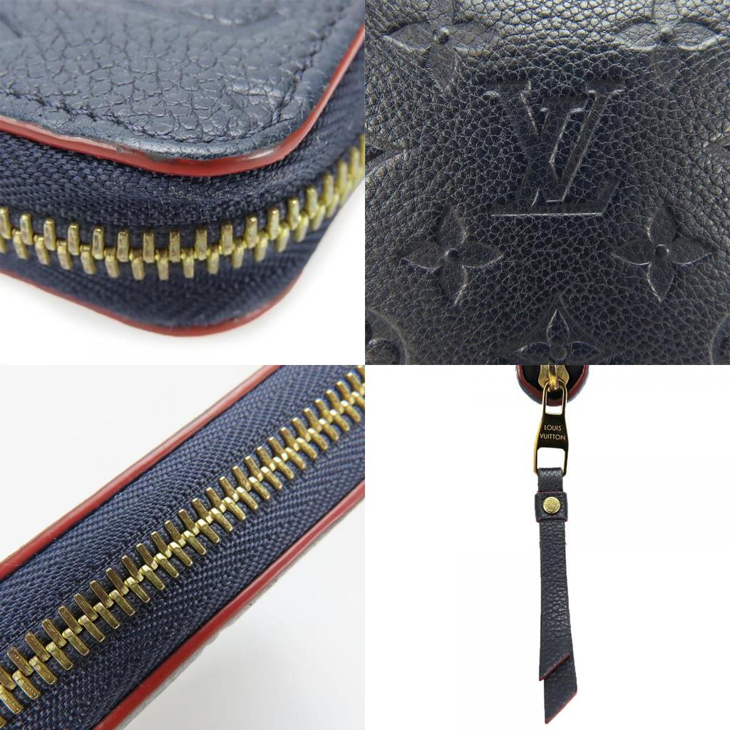 Used LOUIS VUITTON Purse Zippy wallet M62121 Monogram Ann Platt Marine Rouge Navy Zip Around