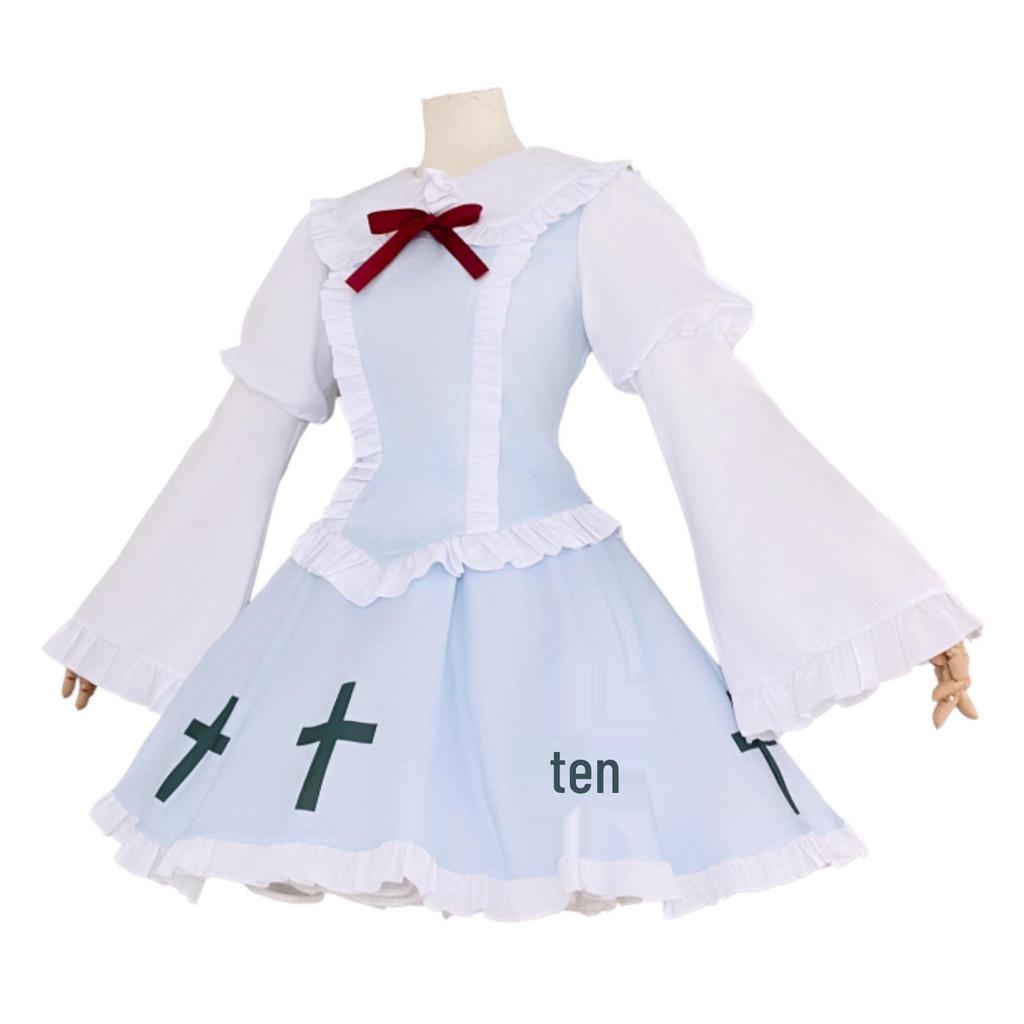 Shugo Chara Tsukiyomi Utau Mint Blue Gothic Lolita Dress Cosplay Costume