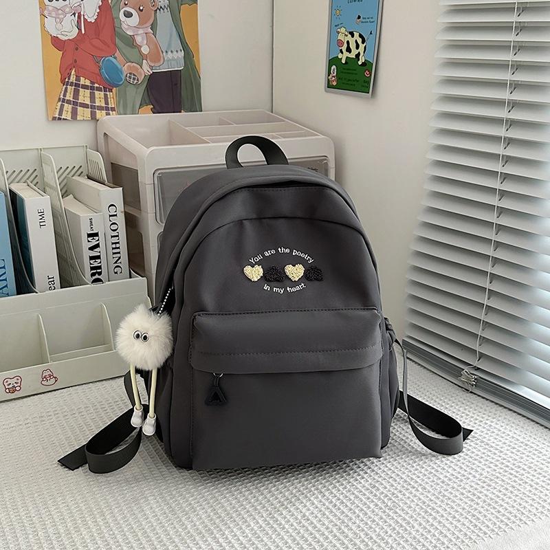 Schoolbag new junior high school high school primary school schoolbag girl high value simple travel large capacity Korean version ins backpack