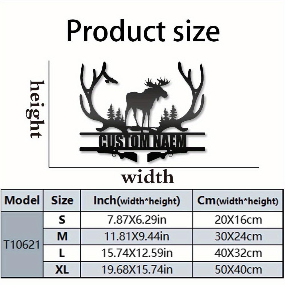 

Hunting Moose Metal Wall Sign Personalized Rustic Home Decor Gift for Men S