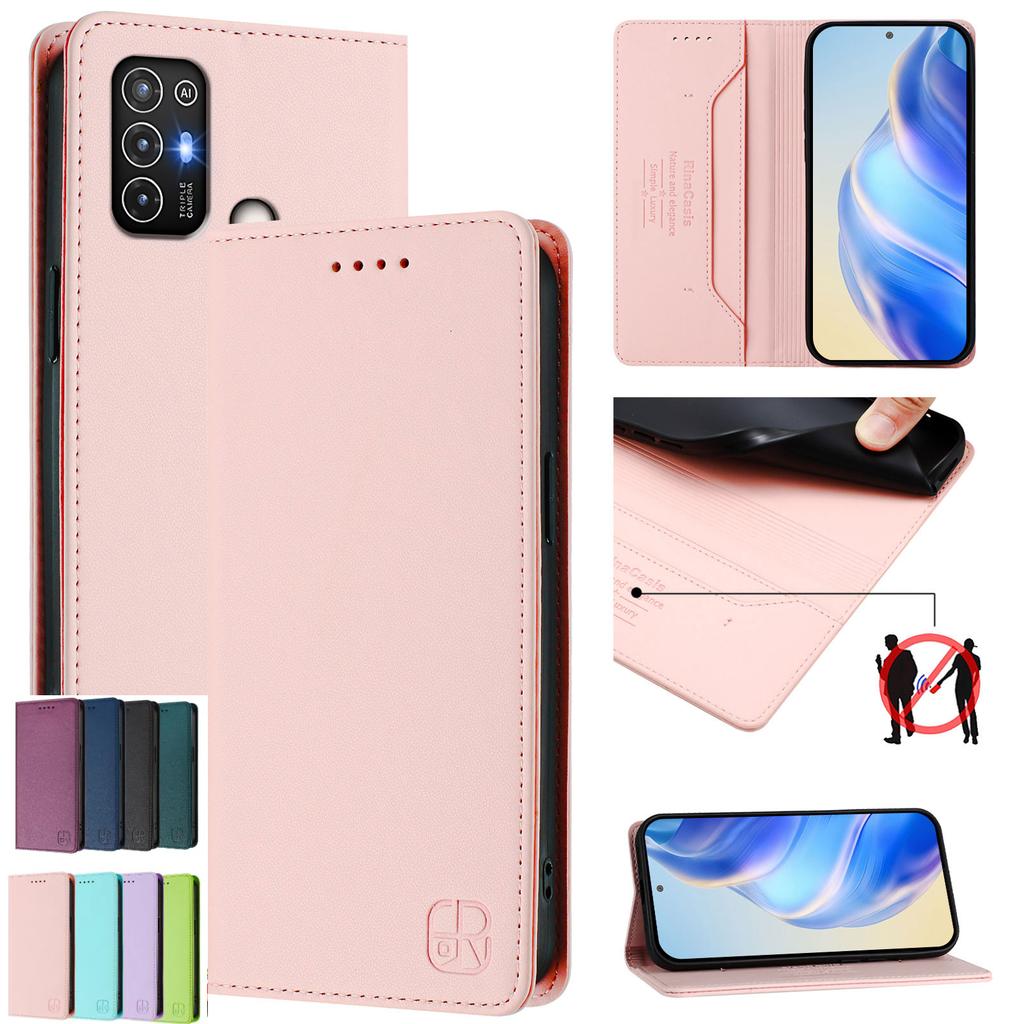 Pro ZTE Blade A52, A53, A73, V50 Vita, V40S, Axon 60, V60, A75, V60 Vita, V70 Vita... Prémiové pouzdro z PU kůže ve stylu peněženky, nárazuvzdorné a s RFID blokováním