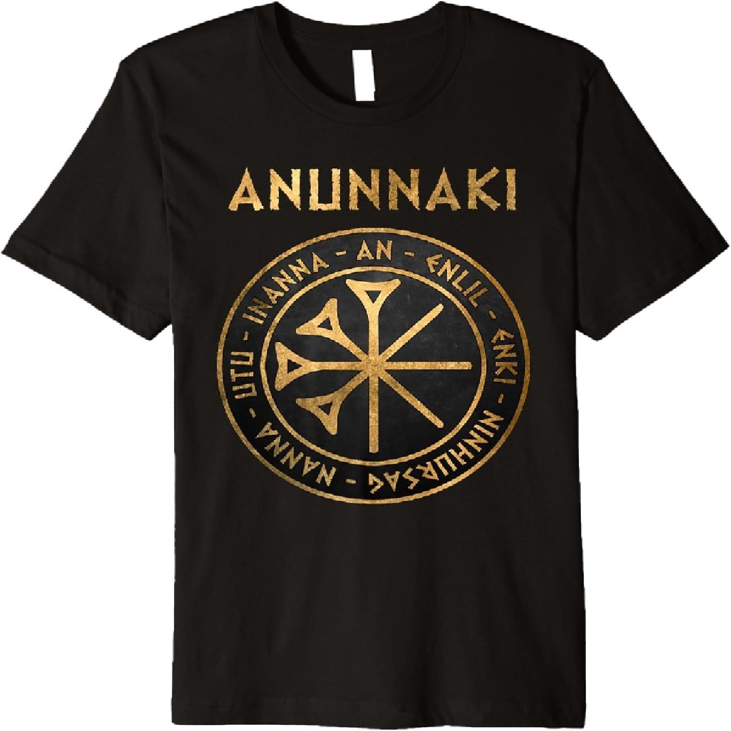 Anunnaki Ancient Gods of Mesopotamia Symbol Premium T-Shirt S