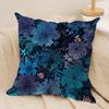Classic Art Floral Pattern Cushion Cover Soft Plush Fabric DoubleSided Printed Cushion Covers for All Seasons Home Decor
