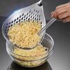 201 Stainless Steel Strainer Spoon With Wood Handle For Frying And Broth Straining Efficient Oil And Soup Separation Tool