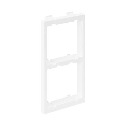 CIMA adapter for 2 K45 modules (45x45mm) vertical, white