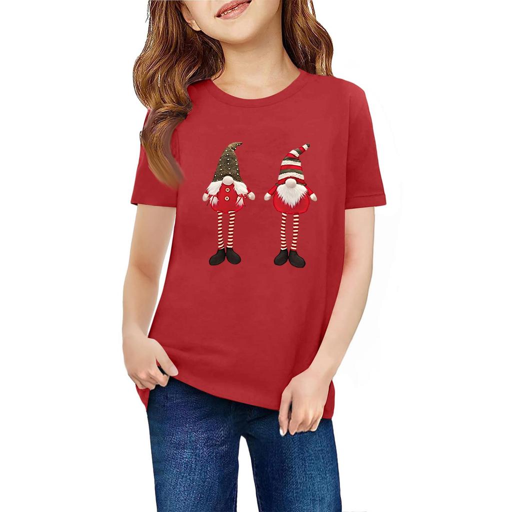 Children's Short Sleeve Neck T-Shirt Animal Print Daily Casual Top