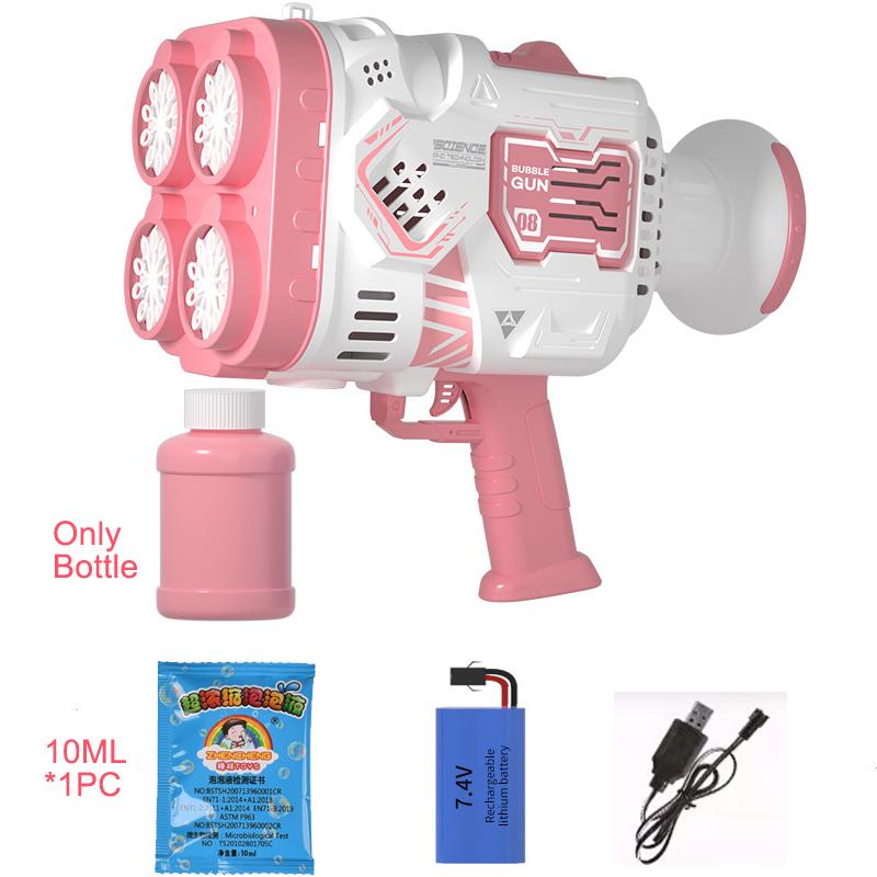 

Электрический пистолет для пузырей с N-отверстием и подсветкой, детская автоматическая машина для пузырей, нагнетатель мыльных пузырей, детская уличная игрушка для вечеринки