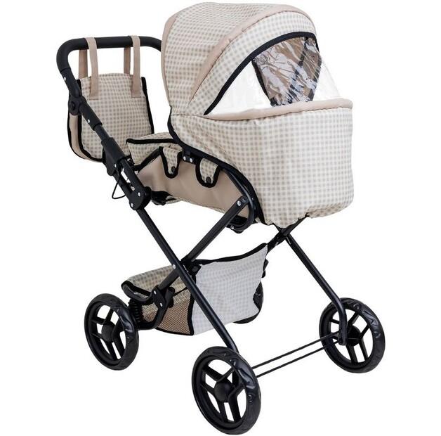 Doris Puppenwagen Großer tiefer Buggy mit Tasche