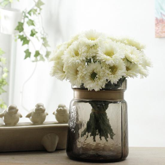 2 Stück künstliche Pflanzen, pflegeleicht, dekorativ, feine Textur, attraktive Einzelzweig-Blumenarrangements, Hochzeitsdekoration