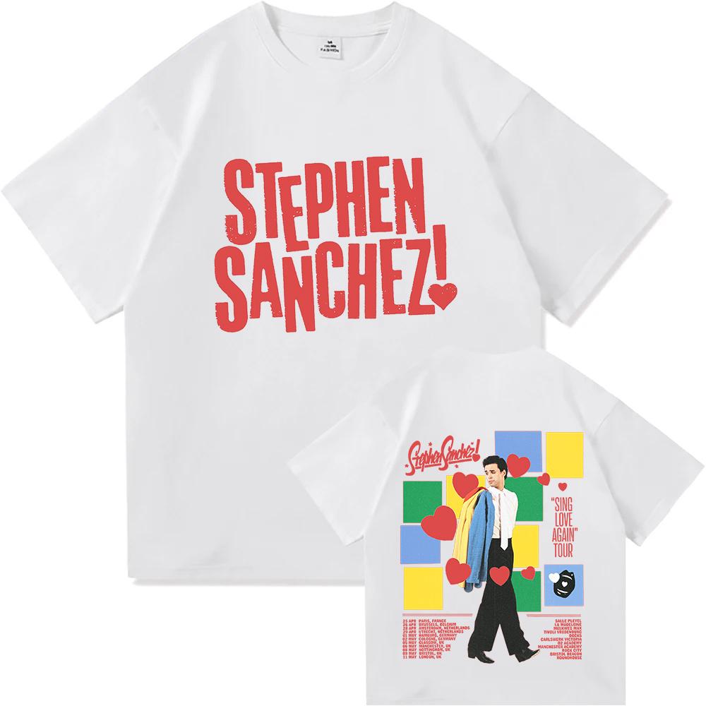 

Exclamation Heart Logo TShirt Singer Stephen Sanchez Design Print Tshirts Oneck Short Sleeve Cotton Female Tees Graphic Merch 4XL