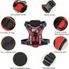 Service Dog Harness, Reflective Dog Vest Harness, Adjustable Soft Oxford Pet Harness, Inner Layer Mesh, Easy To Control for Dogs
