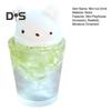 Miniature Bear Ice Drink Mini Food Model Resin Simulated Dessert Ornament for 1/6 1/8 1/12 Dolls Miniature Coffee House Decor