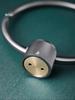 Gunmetal Gray All-Copper Round Wall-Mounted Bathroom Towel Ring