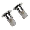 2PCS Sink Drain Filter Stainless Steel Anti Smell Anti Clog Pop Up Drain Stopper Hair Catcher for Bathroom Kitchen Wash