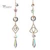Artistic Garden Hanging Decor Butterfly Crystal Suncatcher Wind Chime, Rainbow Maker Prism Ornament, Pendant for Balcony Indoor Outdoor Home, Balcony,