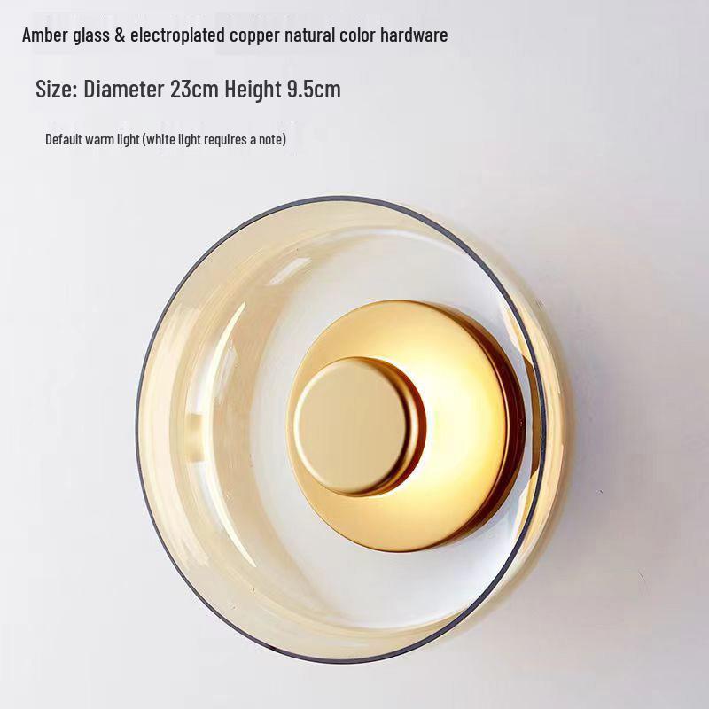 Nordic Minimalist Wall Lamp - Modern Glass Design for Living Room, Bedroom, or Aisle Decor.