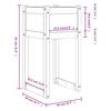 Vidaxl Donice, 2 Szt., Czarny, 40X40X81 Cm, Lite Drewno Sosnowe