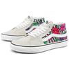 Vans SK8 Mid Flower Plaid White/Grey Women's Sneakers VN0A3WM340G