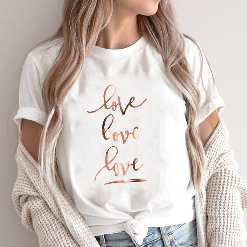 (Asian Size ) Graphic Tee Avocado Love Style Clothing Summer Sweet Trend  Print Female T Top Casual Short Sleeve Women Fashion T-shirt