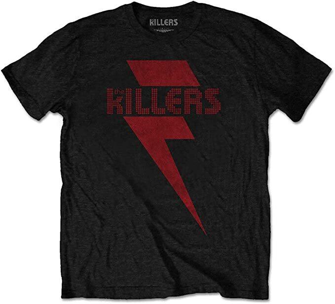 The Killers Red Bolt T-shirt - Officially Licensed - New - Band Tees Unisex T-Shirt L