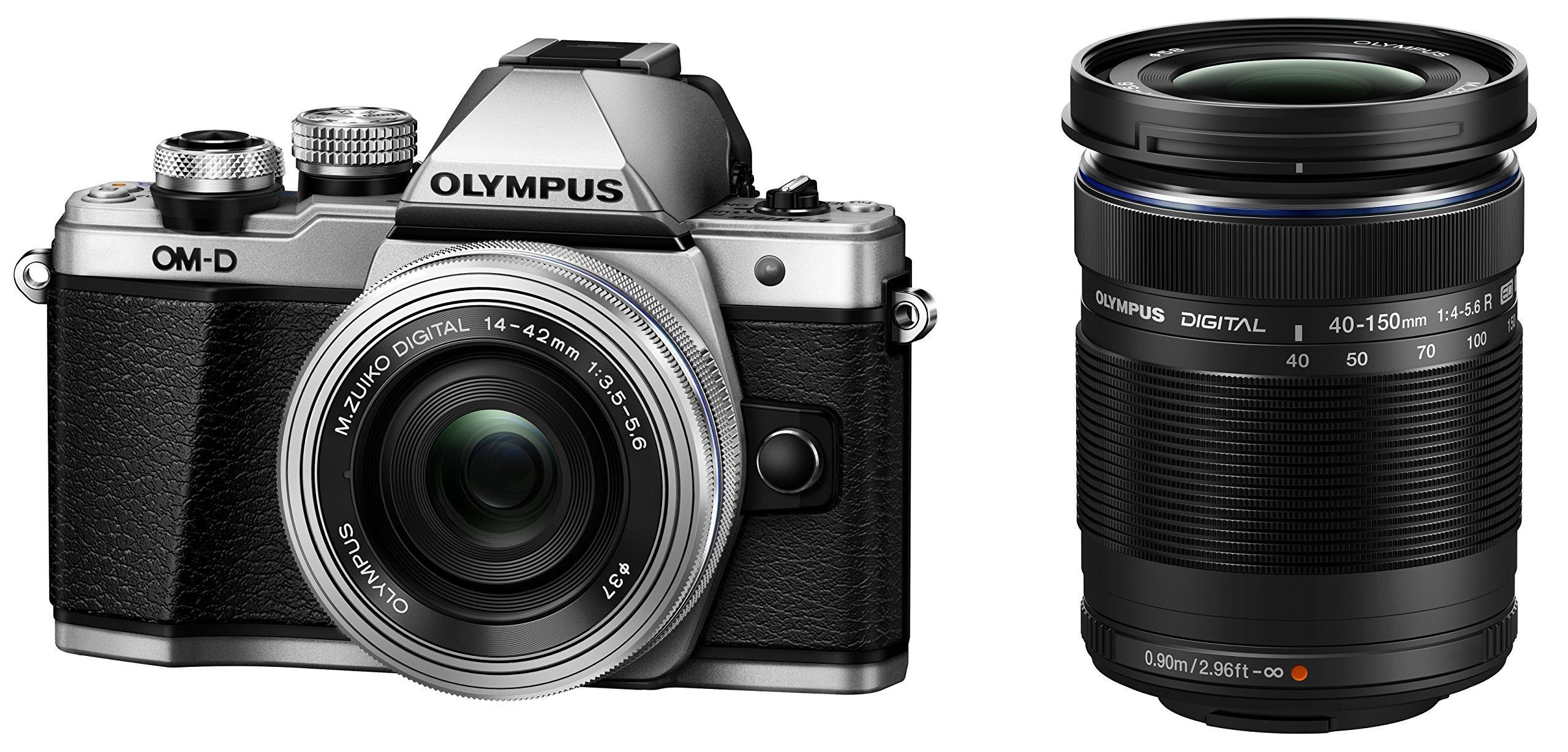 

OLYMPUS Mirrorless Camera OM-D E-M10 MarkII EZ Double Zoom Kit Silver