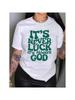 Letter Print Crew Neck T-Shirt, Casual Short Sleeve Top For Spring & Summer, Wounisex's Clothing