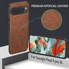 For Google Pixel 9 Pro XL 9 8 7 Pro 8A Premium PU Leather Phone Case Scratch-Resistant Solid Color Cover for Google Pixel 9 Case