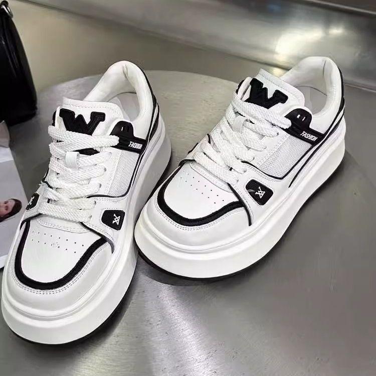 Fashion light luxury little white shoes women's spring new style versatile fashion muffin platform casual board shoes
