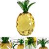 Crystal Fruit Paperweight with Diamond Natural Stone Glass Crafts Souvenir Home Decor Table Ornament Fruit Figurines Gift