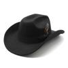 Youth Top Hat Men And Ladies Big Brim Woolen Feather Feather Hat Hat