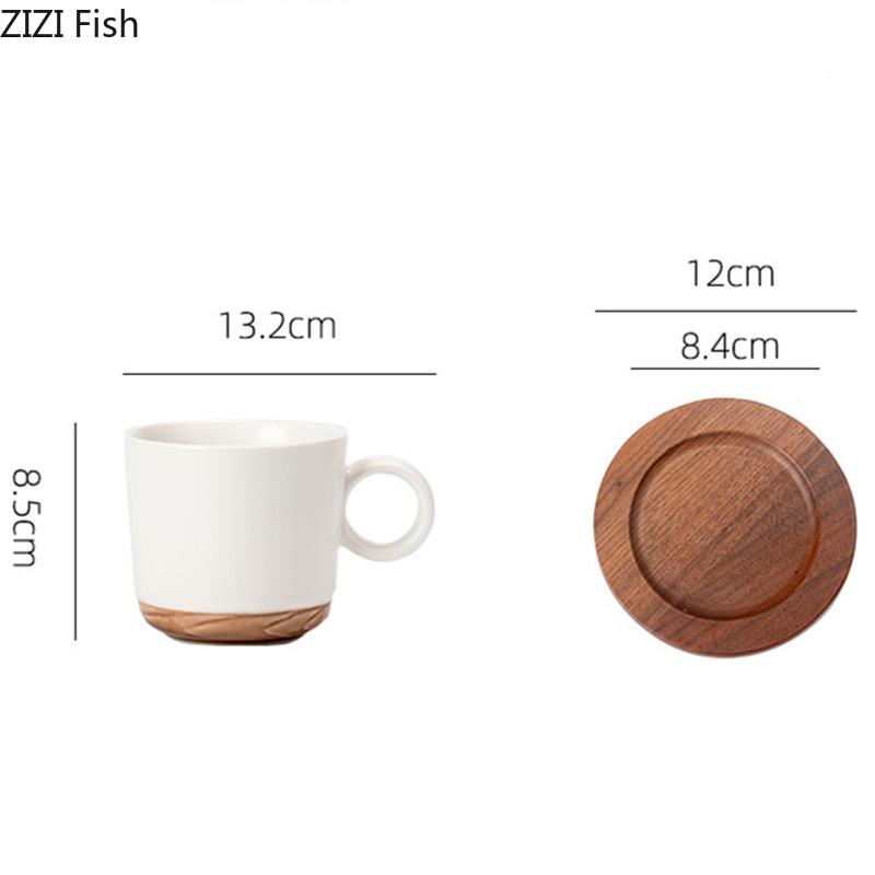 Cana de Cafea Simplă Creativă pentru Mic Dejun, pentru Ovăz, Lapte, Cana de Apă pentru Birou, Cană Ceramică Nordică pentru Acasă, Set de Băuturi, Cadou de Sărbători