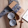 Juego de Vajilla de Porcelana Azul y Blanca Japonesa - Cuencos y Platos de Cerámica Caja de Regalo