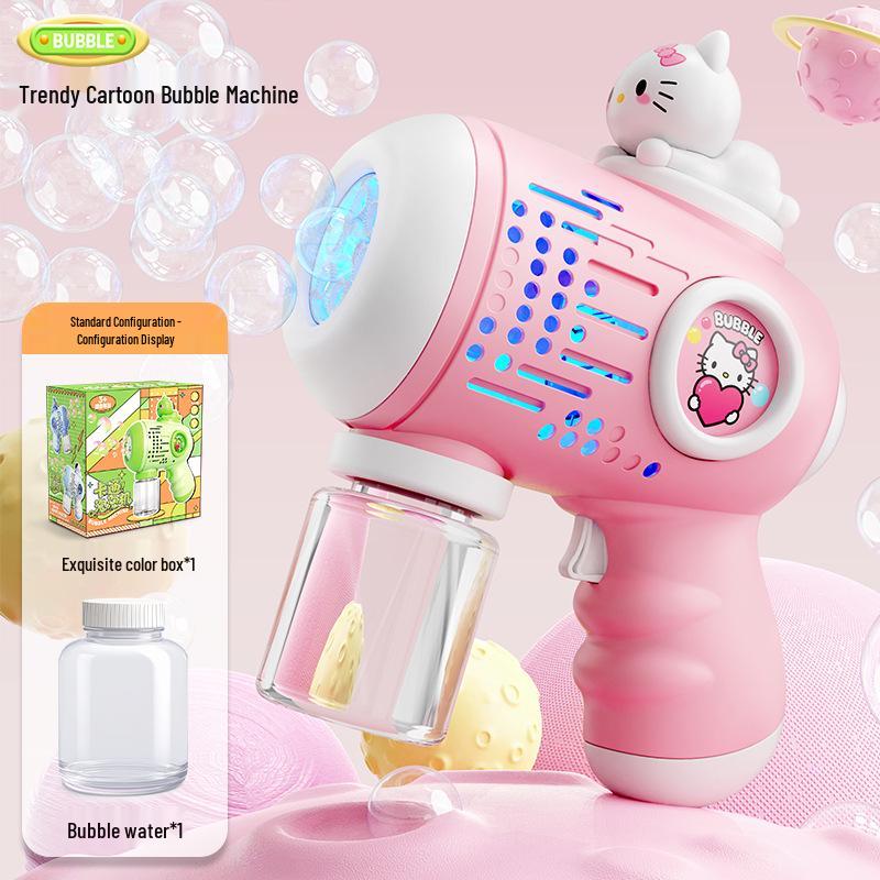Gatling Bubble Gun: Automatic Electric Handheld Bubble Maker for Kids