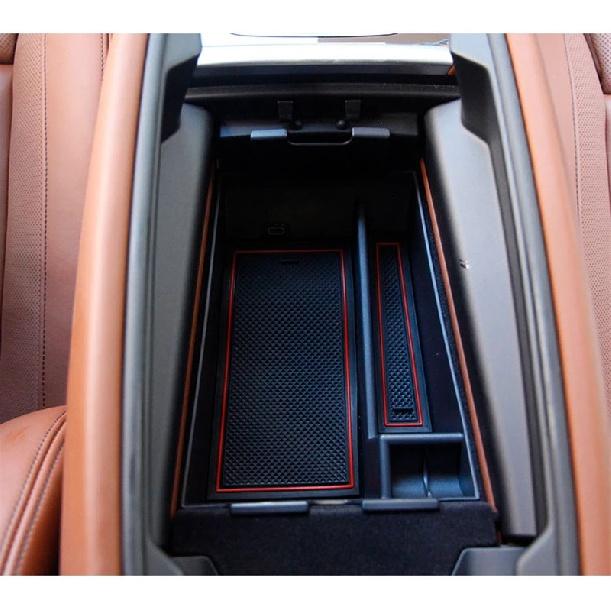 Schwarzes Auto-Mittelarmlehnen-Aufbewahrungsbox passend für BMW X5 G05 X6 G06 X7 G07 -2022 Autoinnenraum