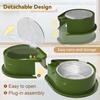 Large Capacity 304 Stainless Steel Bowls,Anti-Skid Food Water Set for Dogs Cats