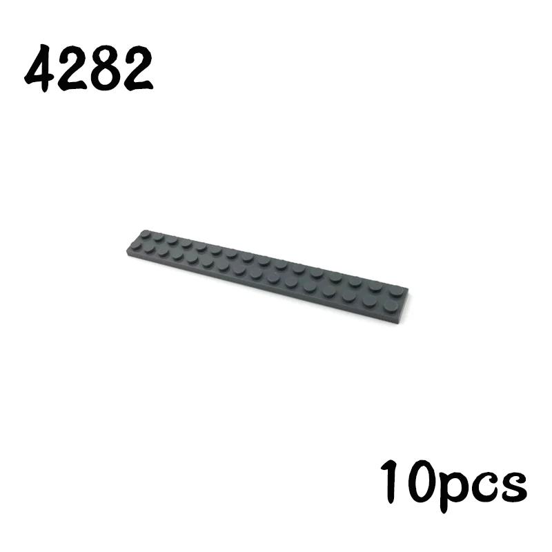 Non-Toxic Newest Building Blocks Thin Figures Bricks Plate 10Pcs Size 2X16 Dots Basepate Board 4282 Toys For Children Gifts