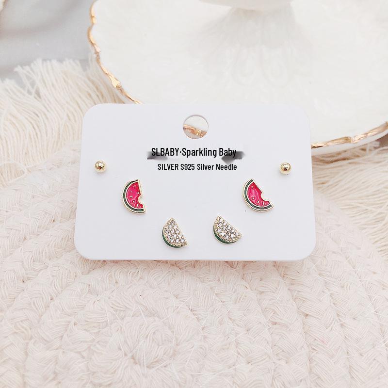 

Корейский темпераментный набор серег с кисточками S925: Три пары милых женских серег-гвоздиков