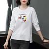 Fashion Women Casual Long Sleeve Printed  Blouse Ladies T-Shirt Tops