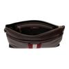 Bally Code Palladium Metal Hardware Calfskin Clutch Men Clutch Brown 6310908