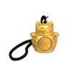 Solid Brass Lucky Ornament Stress Relief Fortune Handheld Peace and Prosperity Cat Figurine Decoration