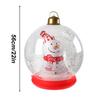 Inflatable Christmas Ornaments Inflatable Balls Decorations Snowman Inside Light Up Holiday Ornaments For Outdoor Yard Garden