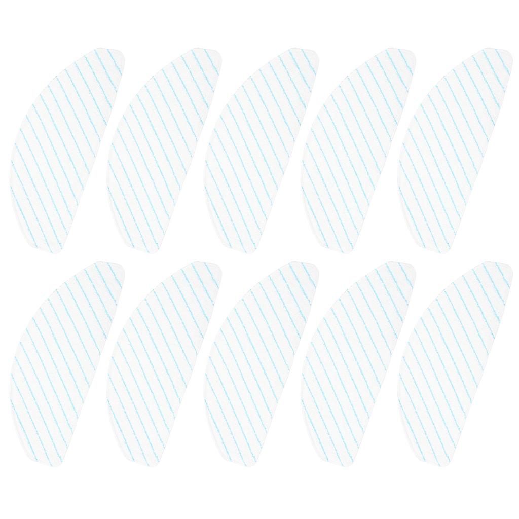 10pcs Sweeping Robot Disposable Mop Microfiber High Absorption Replacement Mopping Cloths for T9